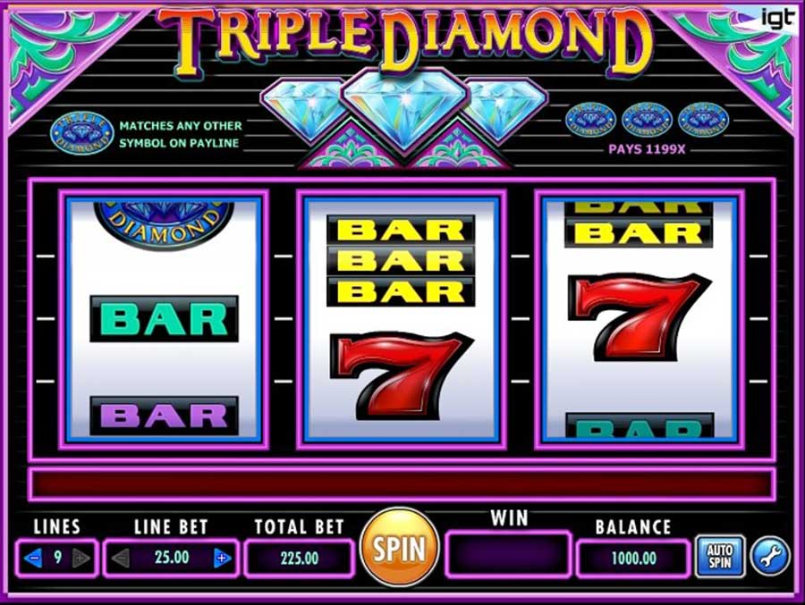 tragamonedas triple diamond