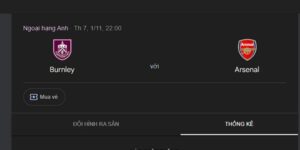 Soi Kèo Burnley Vs Arsenal Lúc 22h00 Ngày 1/11 Tại Sân Turf Moor - Ngoại Hạng Anh 3 Thông tin về phong độ gần đây của Burnley vs Arsenal